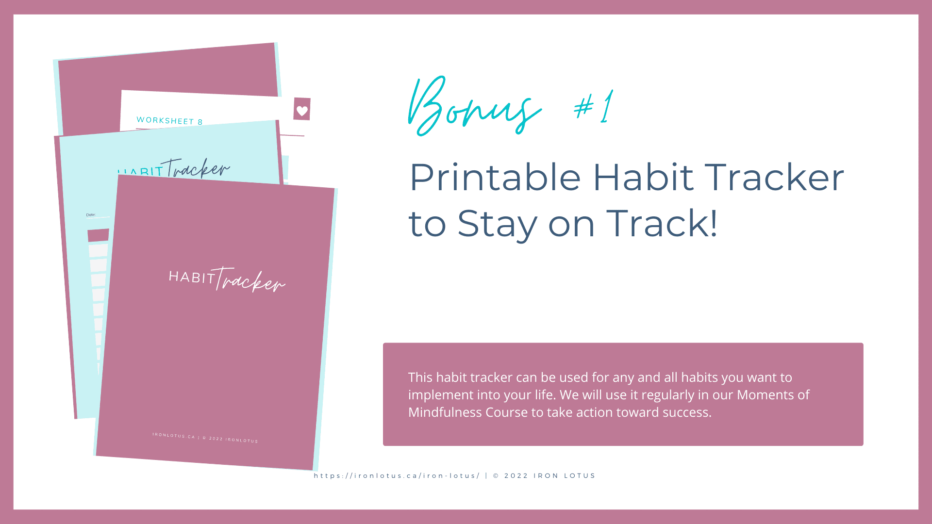 PRINTABLE HABIT TRACKER